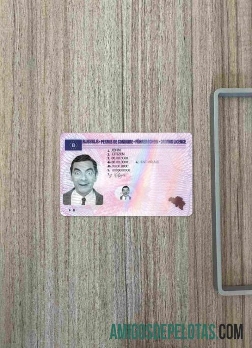 Bélgica DL fotovisual frontal exemplo